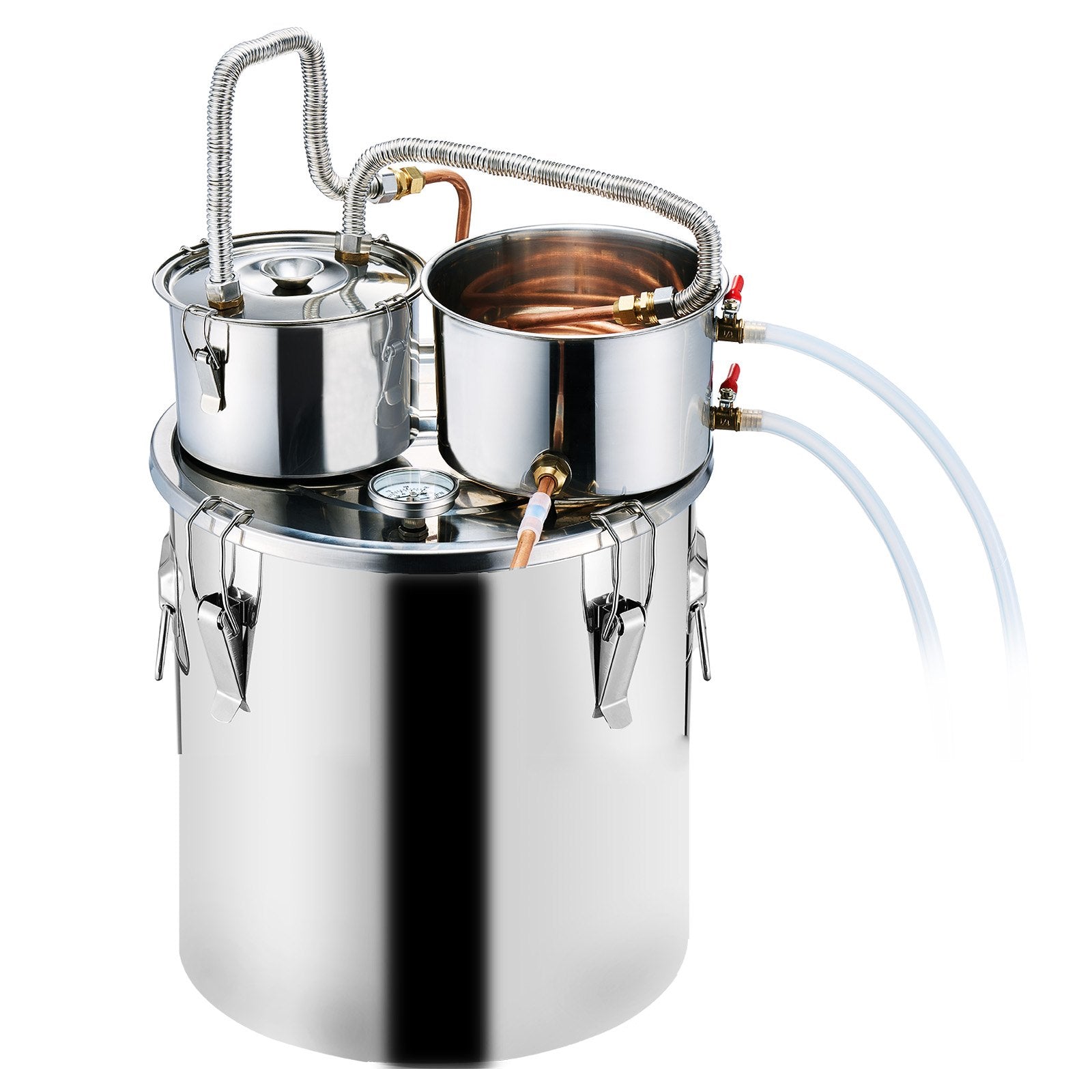 Distilling & Brewing: VEVOR Moonshine Still Water Alcohol Distiller 8Gal w/Thumper Keg & 8W Water Pump