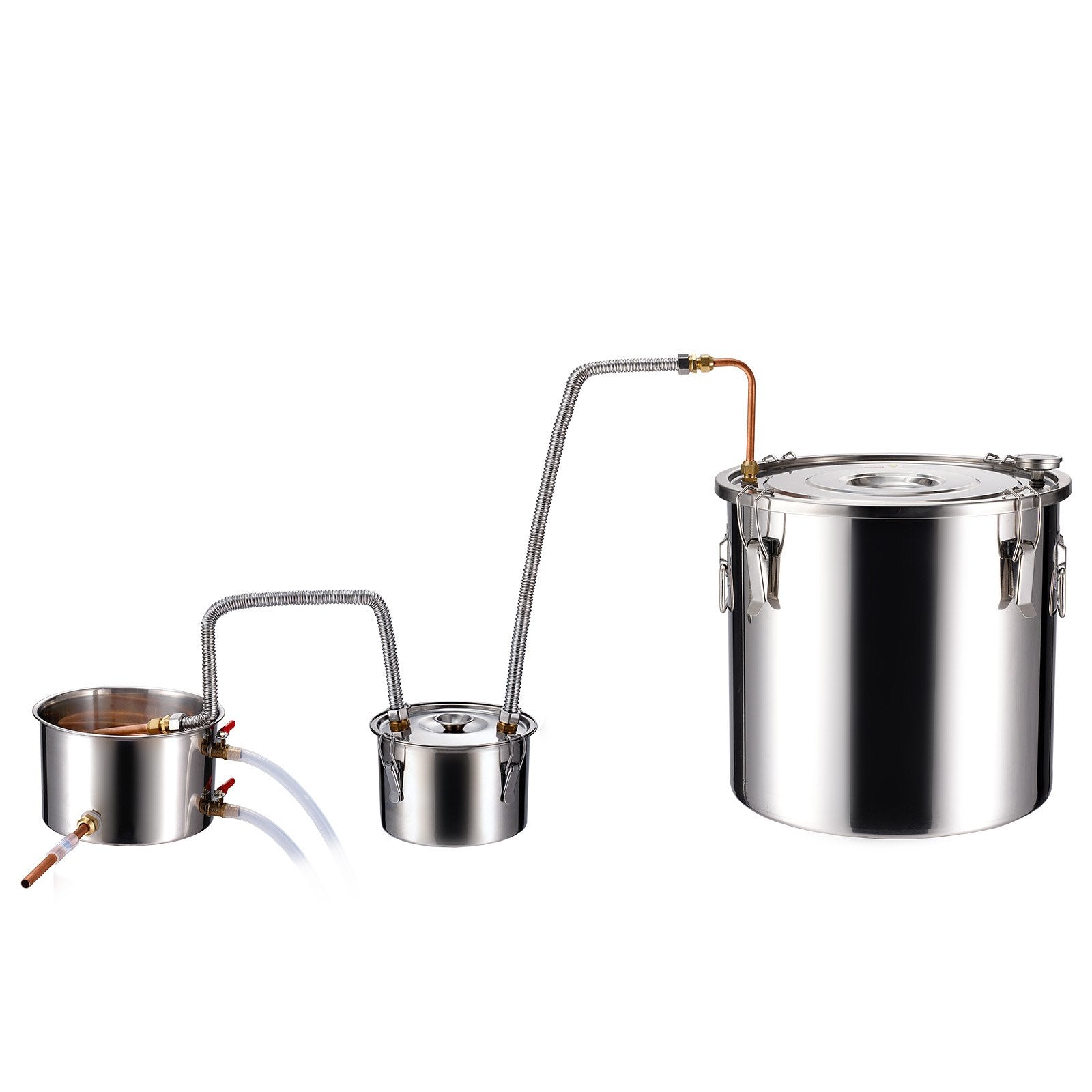 Distilling & Brewing: VEVOR Moonshine Still Water Alcohol Distiller 8Gal w/Thumper Keg & 8W Water Pump
