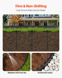 Laundry Cleaning Supplies: VEVOR Landscape Edging, 3000 x 4 cm Plastic Garden Border Edging with 120 Spikes, No Dig, Flexible Lawn Edgings Roll, UV-Resistant Mini Fence Borders Pathway Edgings for Flower Beds Yard Paver