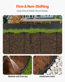 Laundry Cleaning Supplies: VEVOR Landscape Edging, 2000 x 10 cm Plastic Garden Border Edging with 30 Spikes & 2 Ground Stakes, No Dig, Flexible Lawn Edgings Roll, UV-Resistant Mini Fence Borders for Flower Beds Yard Paver
