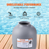Fountain & Ponds Accessories: VEVOR Sand Filter, 19-inch, 482.6mm, Up to 45 GPM Flow Rate, Above Inground Swimming Pool Sand Filter System with 7-Way Multi-Port Valve, Filter, Backwash, Rinse, Recirculate, Waste, Winter, Closed Functions