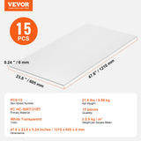 Life Jackets: VEVOR 15 Pack Polycarbonate Greenhouse Panels, 2' X 4' X 0.24'' Roof Panels Sheets, Waterproof UV Protected Corrugated Plastic Roofing, Impact Resistance Clear Roofing Sheets for Greenhouse/Garden