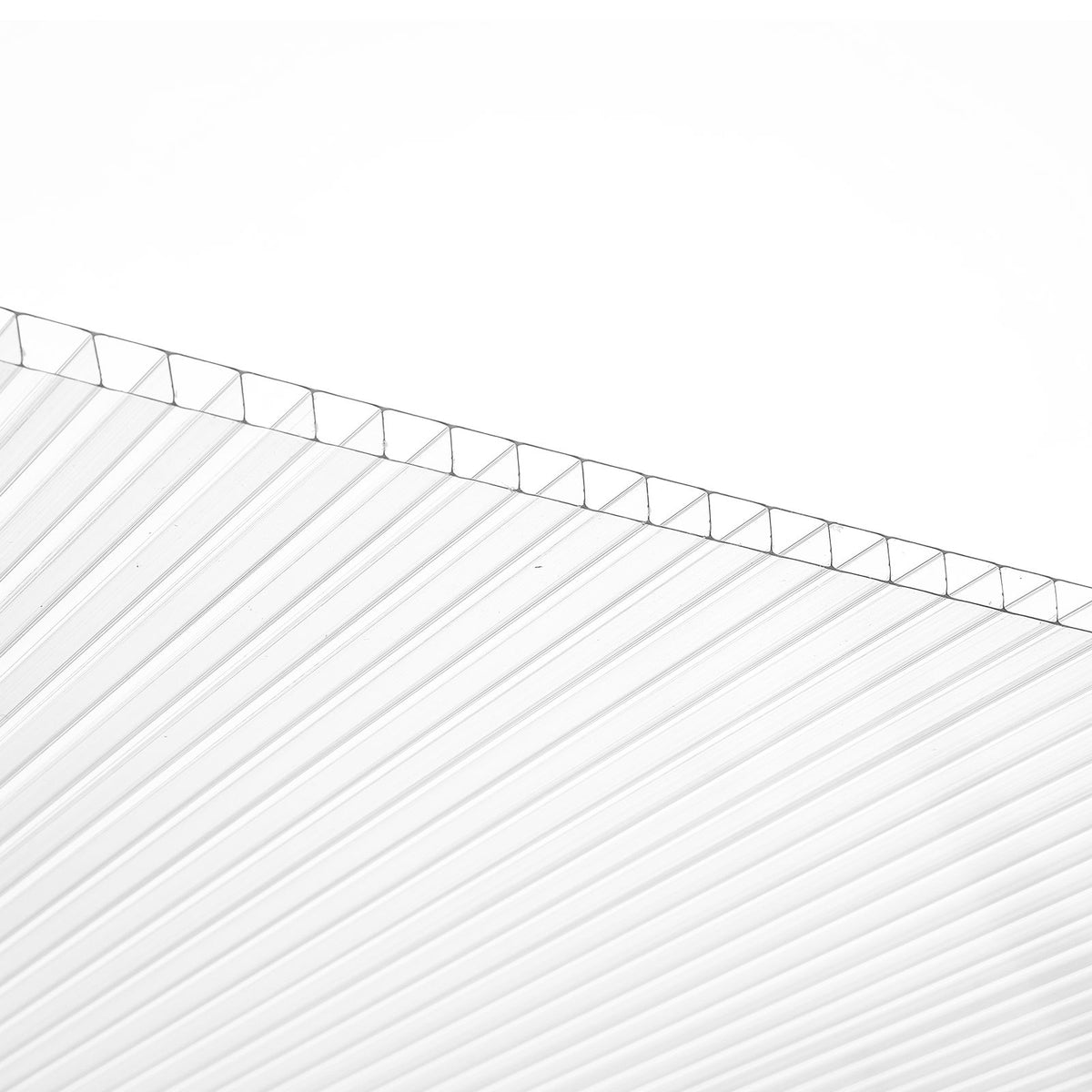 6 Pack Polycarbonate Greenhouse Panels, 3.96' x 1.98' x 0.157" Roof Panels Sheets, Waterproof UV Protected Corrugated Plastic Roofing, Impact Resistant Clear Roofing Sheets for Greenhouse/Garden
