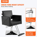 Mobility & Accessibility: VEVOR Salon Chair, Barber Chair for Hair Stylist, Styling Chair with Heavy Duty Hydraulic Pump, Swivel Hair Salon Chair with Footrest for Beauty Spa Shampoo, Max Load Weight 330 lbs, Black