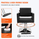 Mobility & Accessibility: VEVOR Salon Chair, Barber Chair for Hair Stylist, Styling Chair with Heavy Duty Hydraulic Pump, Swivel Hair Salon Chair with Footrest for Beauty Spa Shampoo, Max Load Weight 330 lbs, Black