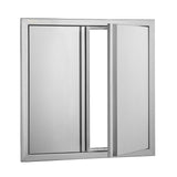 BBQs & Accessories: VEVOR BBQ Access Door, 610x610 mm Double Outdoor Kitchen Door, Stainless Steel Flush Mount Door, Wall Vertical Door with Recessed Handles , for BBQ Island, Grilling Station, Outside Cabinet
