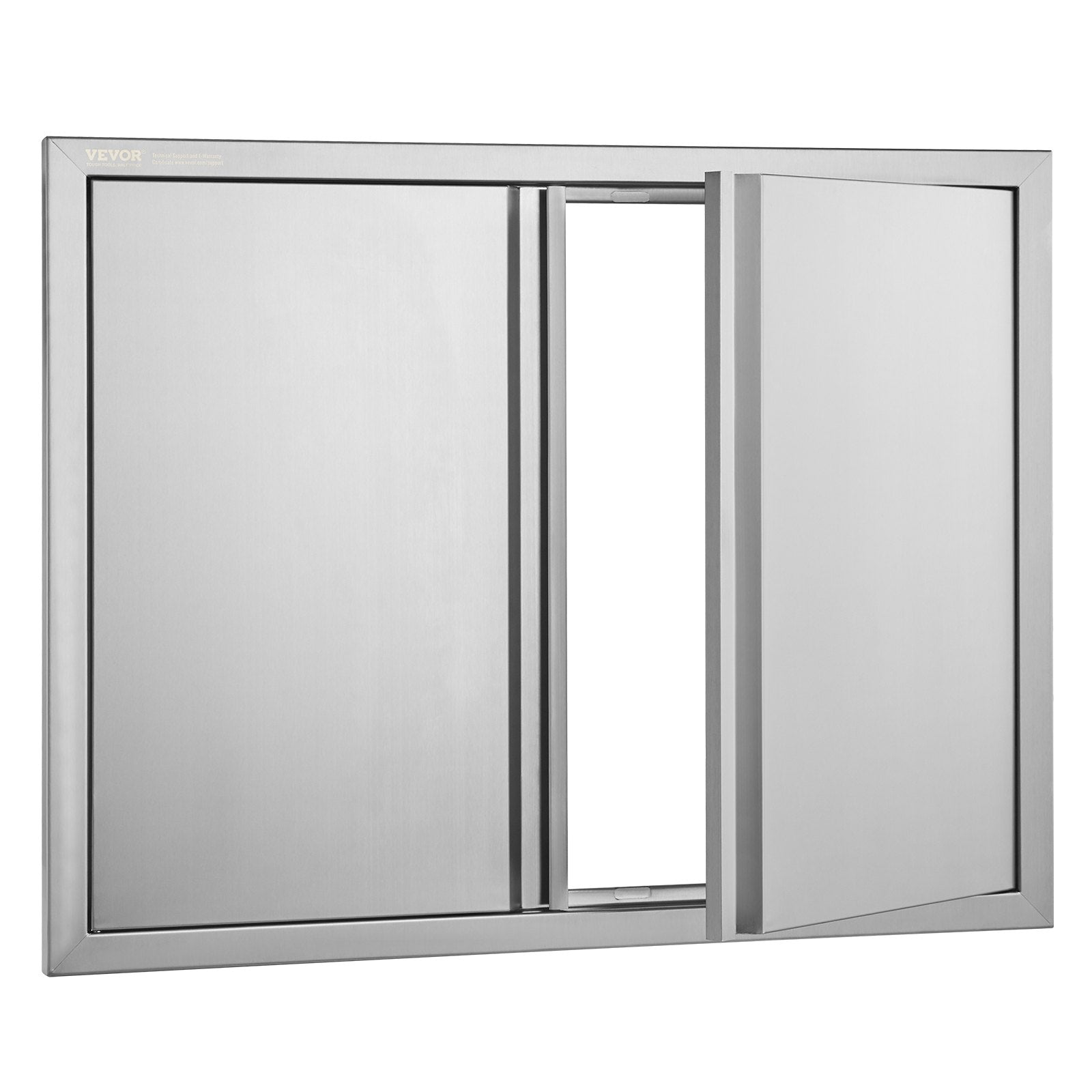 BBQ Access Door, 787x609 mm Double Outdoor Kitchen Door, Stainless Steel Flush Mount Door, Wall Vertical Door with Recessed Handles , for BBQ Island, Grilling Station, Outside Cabinet