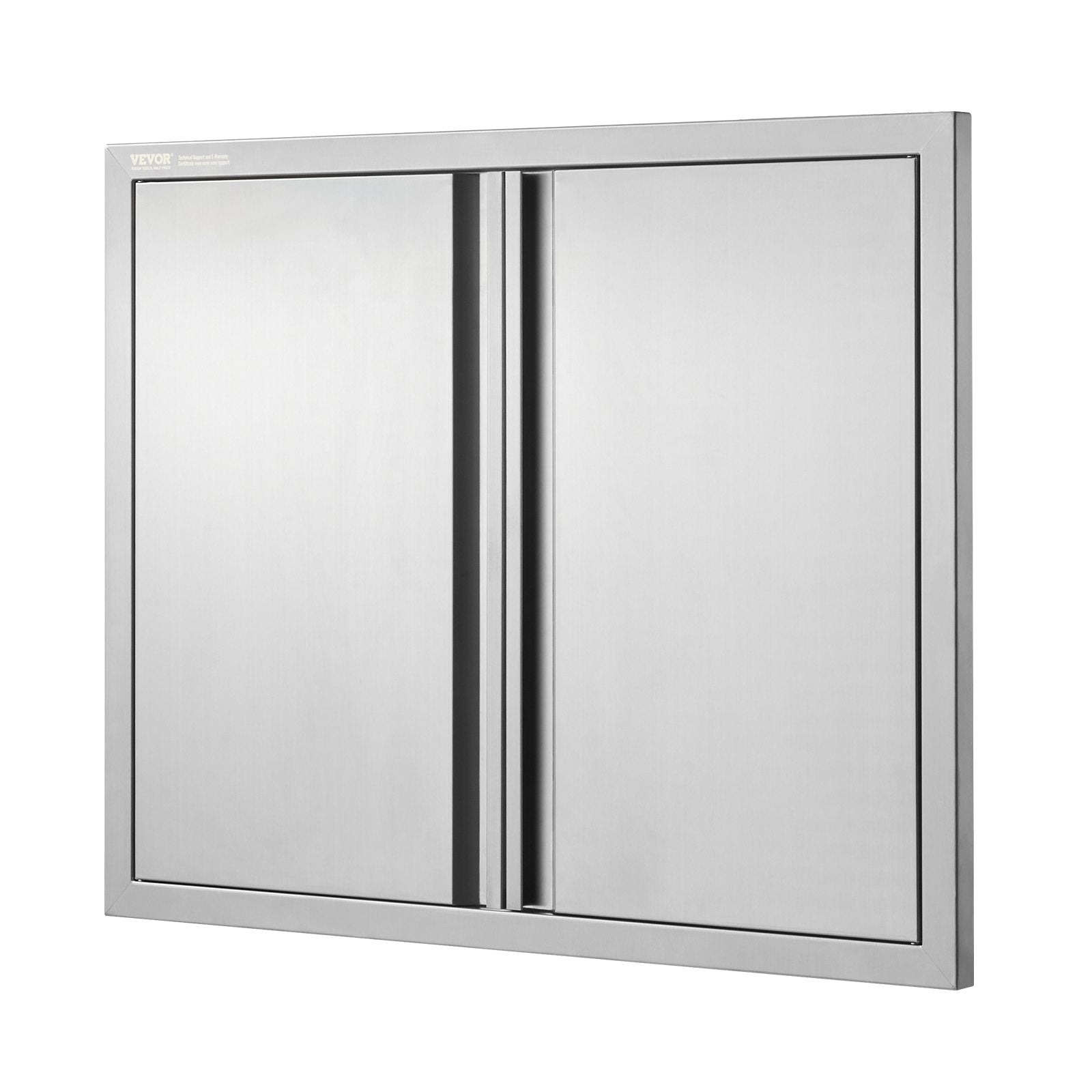 BBQ Access Door, 787x609 mm Double Outdoor Kitchen Door, Stainless Steel Flush Mount Door, Wall Vertical Door with Recessed Handles , for BBQ Island, Grilling Station, Outside Cabinet