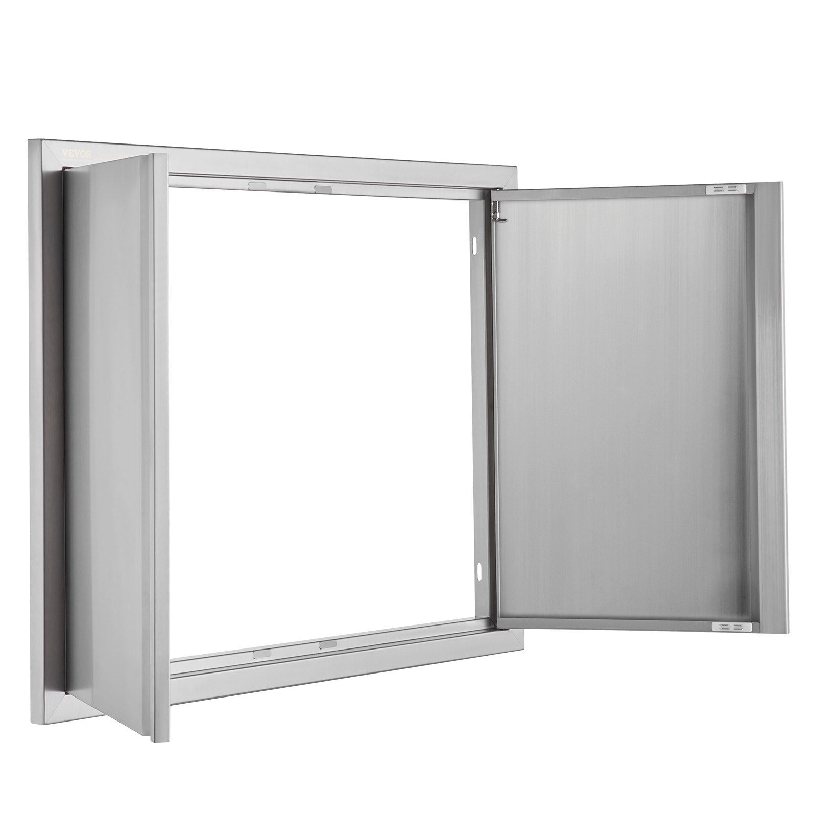BBQ Access Door, 787x609 mm Double Outdoor Kitchen Door, Stainless Steel Flush Mount Door, Wall Vertical Door with Recessed Handles , for BBQ Island, Grilling Station, Outside Cabinet
