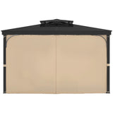Curtains & Drapes: VEVOR Gazebo Curtains Outdoor, Fit Most 10' x 10' x 6.7' Gazebos, 4-Panel Sidewall Gazebo Privacy Curtains with Zippers, Outdoor Curtain Replacement for Patio Canopy, Only Curtain, Khaki