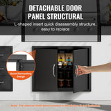 BBQs & Accessories: VEVOR BBQ Access Door, 788x610 mm Double Outdoor Kitchen Door, Cold Plate Flush Mount Door, Wall Vertical Door with Handles, for BBQ Island, Grilling Station, Outside Cabinet