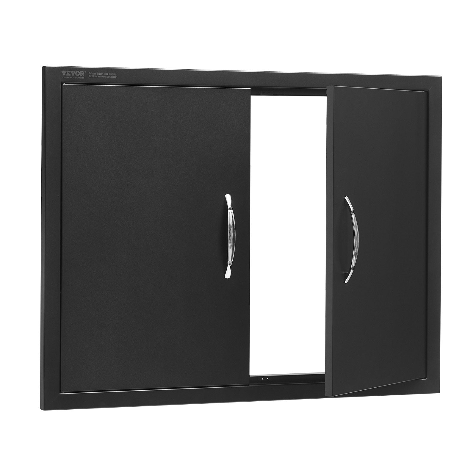 BBQs & Accessories: VEVOR BBQ Access Door, 788x610 mm Double Outdoor Kitchen Door, Cold Plate Flush Mount Door, Wall Vertical Door with Handles, for BBQ Island, Grilling Station, Outside Cabinet