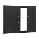 BBQs & Accessories: VEVOR BBQ Access Door, 788x610 mm Double Outdoor Kitchen Door, Cold Plate Flush Mount Door, Wall Vertical Door with Handles, for BBQ Island, Grilling Station, Outside Cabinet