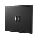 BBQs & Accessories: VEVOR BBQ Access Door, 788x610 mm Double Outdoor Kitchen Door, Cold Plate Flush Mount Door, Wall Vertical Door with Handles, for BBQ Island, Grilling Station, Outside Cabinet