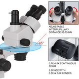 Gardening Tools: Vevor 3.5X-90X Trinocular Stereo Microscope w/Pillar Stand Biological Reliable Lab