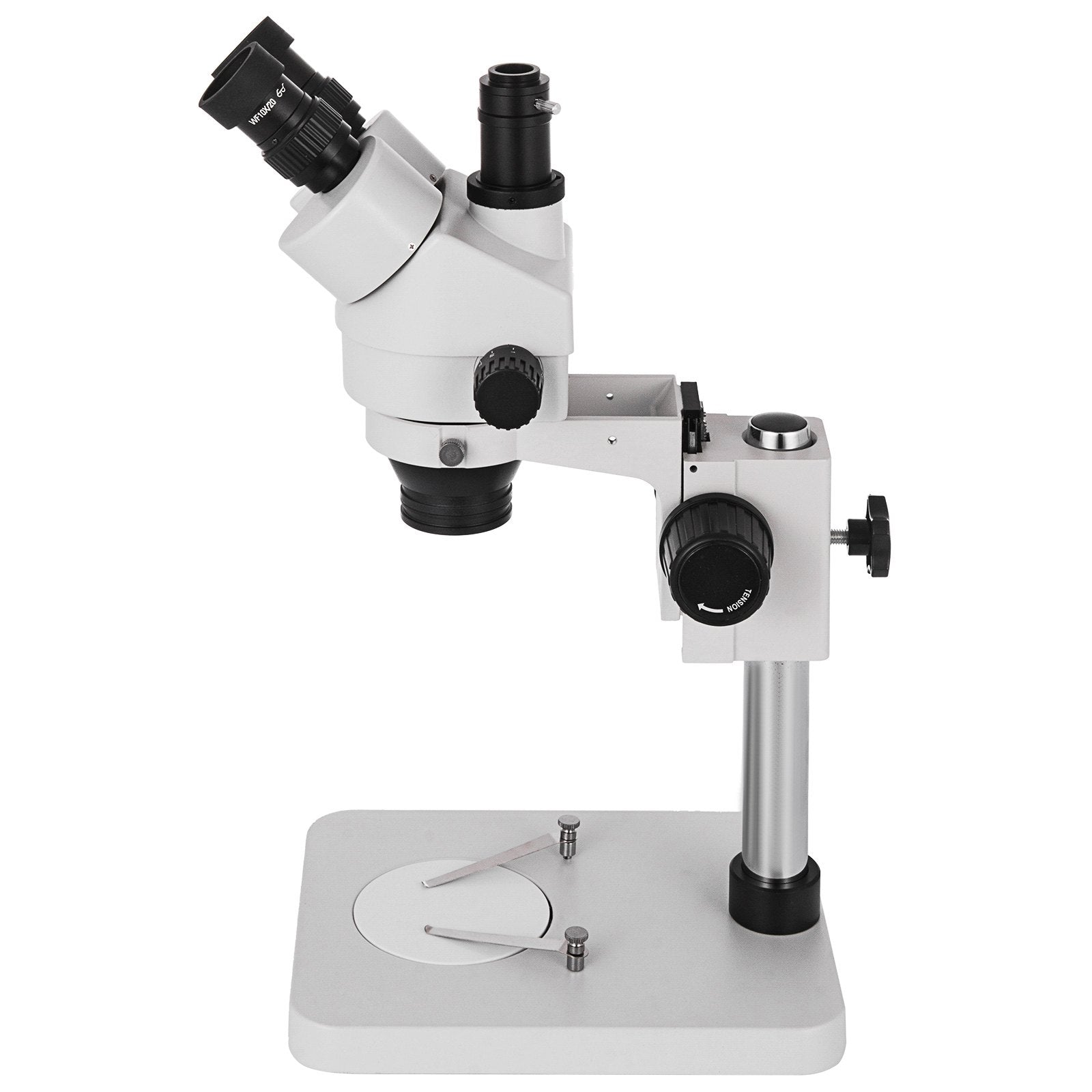 Gardening Tools: Vevor 3.5X-90X Trinocular Stereo Microscope w/Pillar Stand Biological Reliable Lab