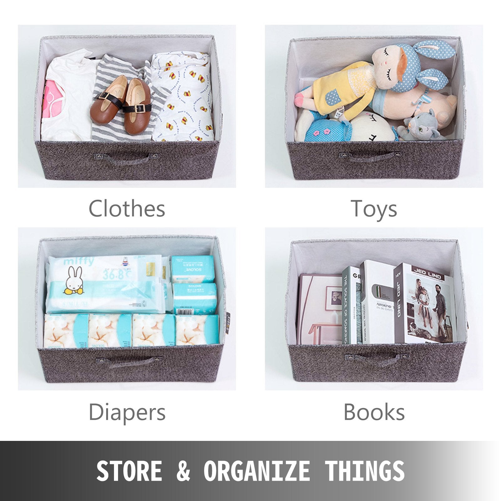 Dresser Storage Tower with 5 Fabric Drawer Steel Frame Storage Cabinet Bin Storage Organizer Unit Fabric Cube Dresser Chest Cabinet Coffee Wide (Coffee/Wide)