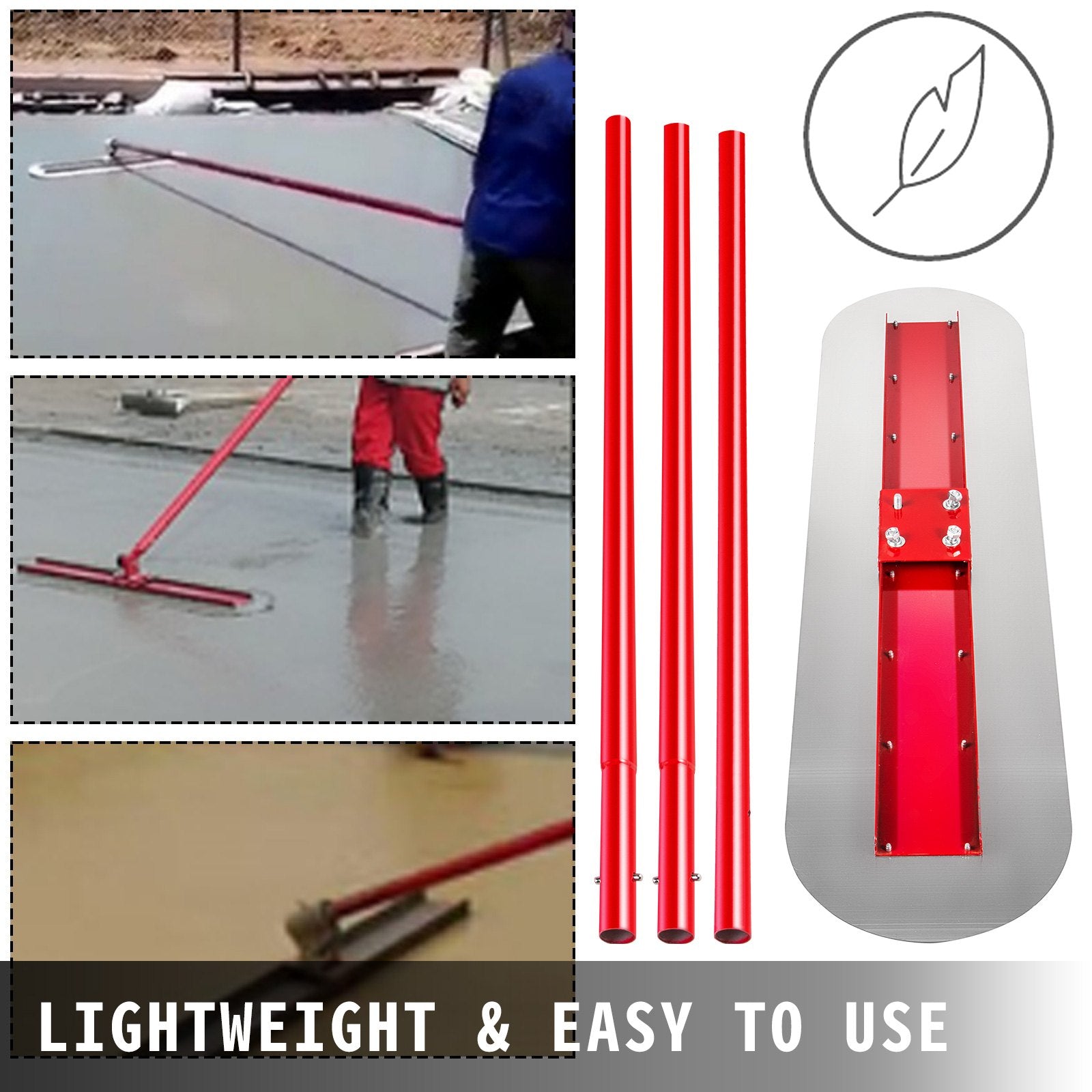 Masonry Tools: VEVOR Bull Float Manganese Steel Concrete Float 1200x300mm Concrete Float Tool Cement Tool Bull Concrete Kit Bull Pool Float Bull Float Handle Bull Float Bracket Concrete Tool Finishing Bull Float