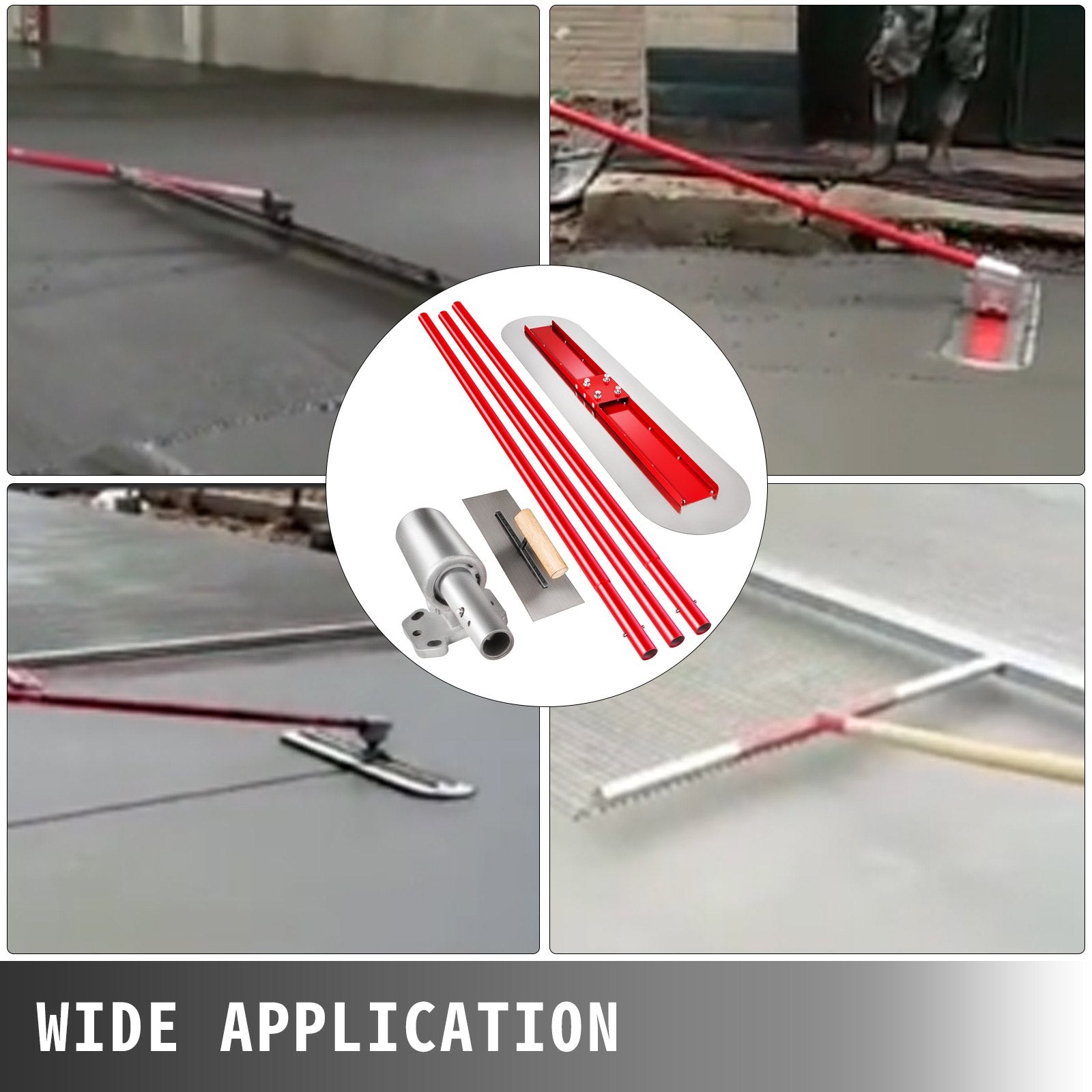 Masonry Tools: VEVOR Bull Float Manganese Steel Concrete Float 1200x300mm Concrete Float Tool Cement Tool Bull Concrete Kit Bull Pool Float Bull Float Handle Bull Float Bracket Concrete Tool Finishing Bull Float
