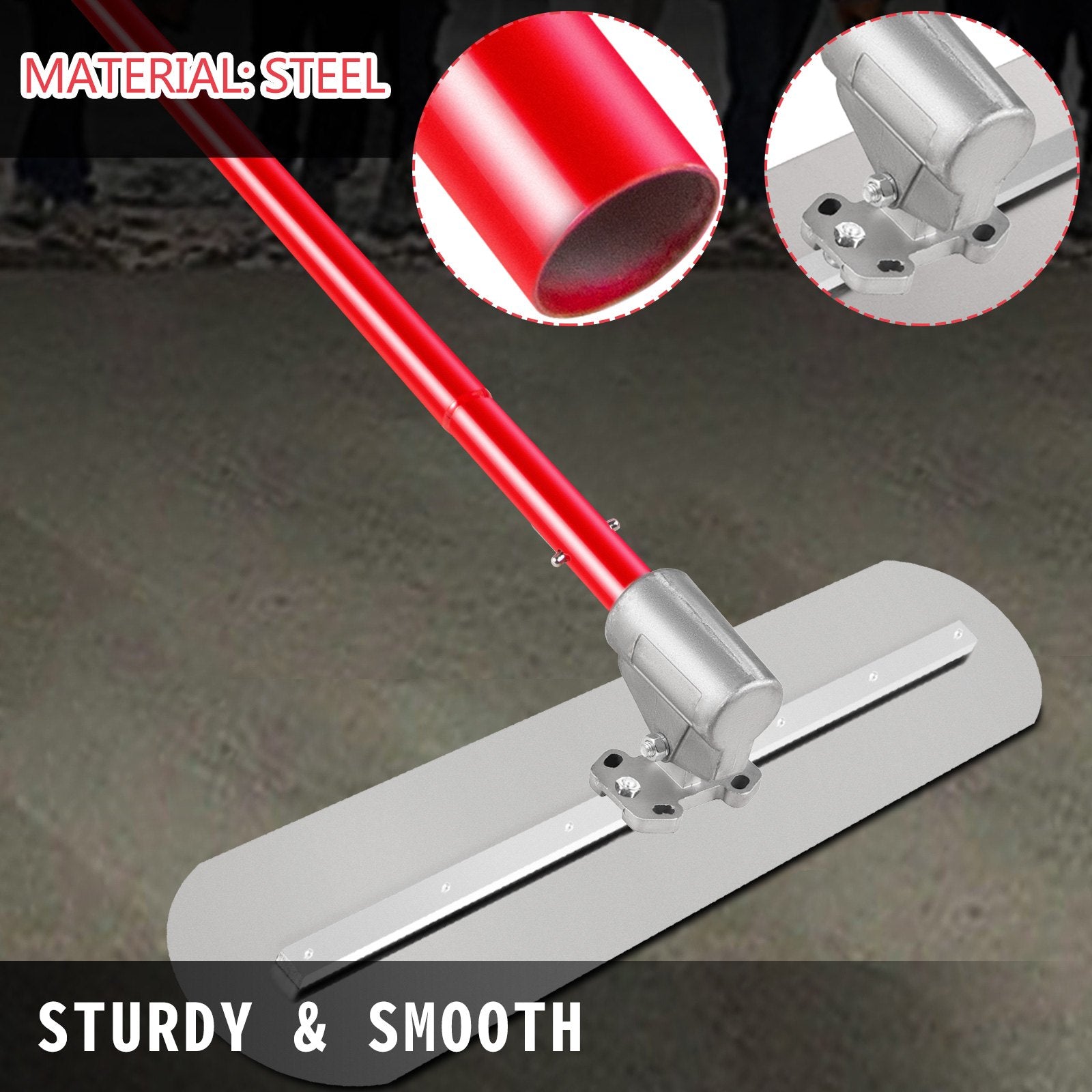 Masonry Tools: Vevor Bull Float Concrete Float 900x200mm Concrete Tool, Trowel Float Handle & Bracket