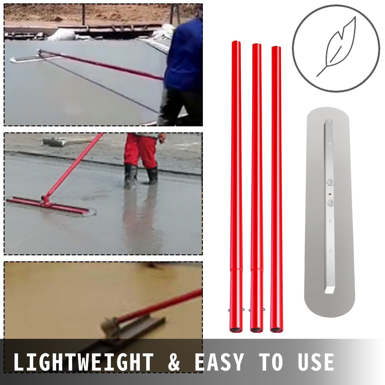 Masonry Tools: Vevor Bull Float Concrete Float 900x200mm Concrete Tool, Trowel Float Handle & Bracket