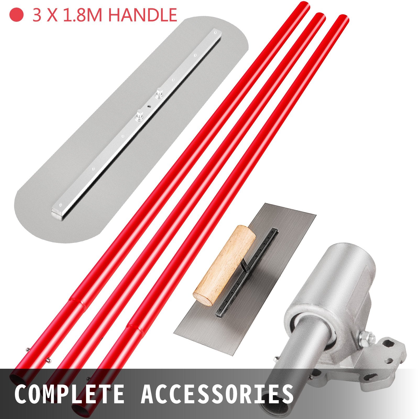 Masonry Tools: Vevor Bull Float Concrete Float 900x200mm Concrete Tool, Trowel Float Handle & Bracket