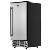 Food Warmers & Chafing Dishes: VEVOR Undercounter Built-in Ice Maker, 80 Lbs/Day Under Counter Ice Maker Machine with Reversible Door Stainless Steel, Freestanding Ice Maker for Commercial Home Kitchen, Electric Drainage