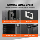 Food Storage: VEVOR Insulated Food Pan Carrier, 82 Qt Hot Box for Catering, LLDPE Food Box Carrier w/ Double Buckles, Front Loading Food Warmer w/ Handles, Stackable End Loader for Restaurant, Canteen, etc. Black