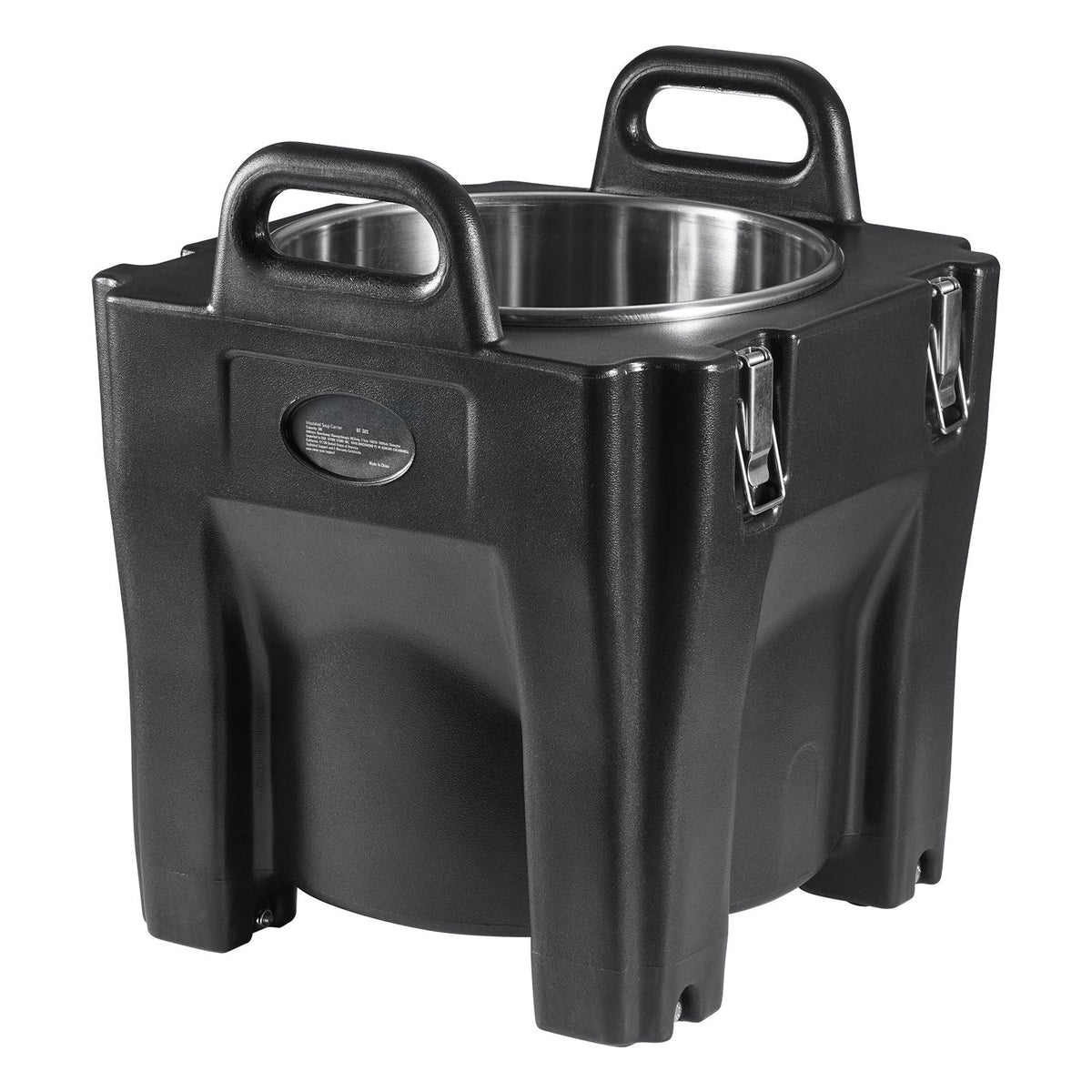 Insulated Food Carrier, 30L Capacity, Stackable Catering Hot Box with Stainless Steel Barrel, Top Load LLDPE Food Warmer with Integral Handles Buckles Stationary Base, for Restaurant Canteen, B