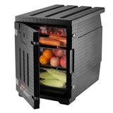 Food Storage: VEVOR Insulated Food Pan Carrier, 90L Hot Box for Catering, LLDPE Food Box Carrier with Double Buckles, Front Loading Food Warmer for Restaurant, Canteen, etc.