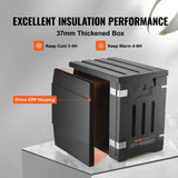 Food Storage: VEVOR Insulated Food Pan Carrier, 90L Hot Box for Catering, LLDPE Food Box Carrier with Double Buckles, Front Loading Food Warmer for Restaurant, Canteen, etc.