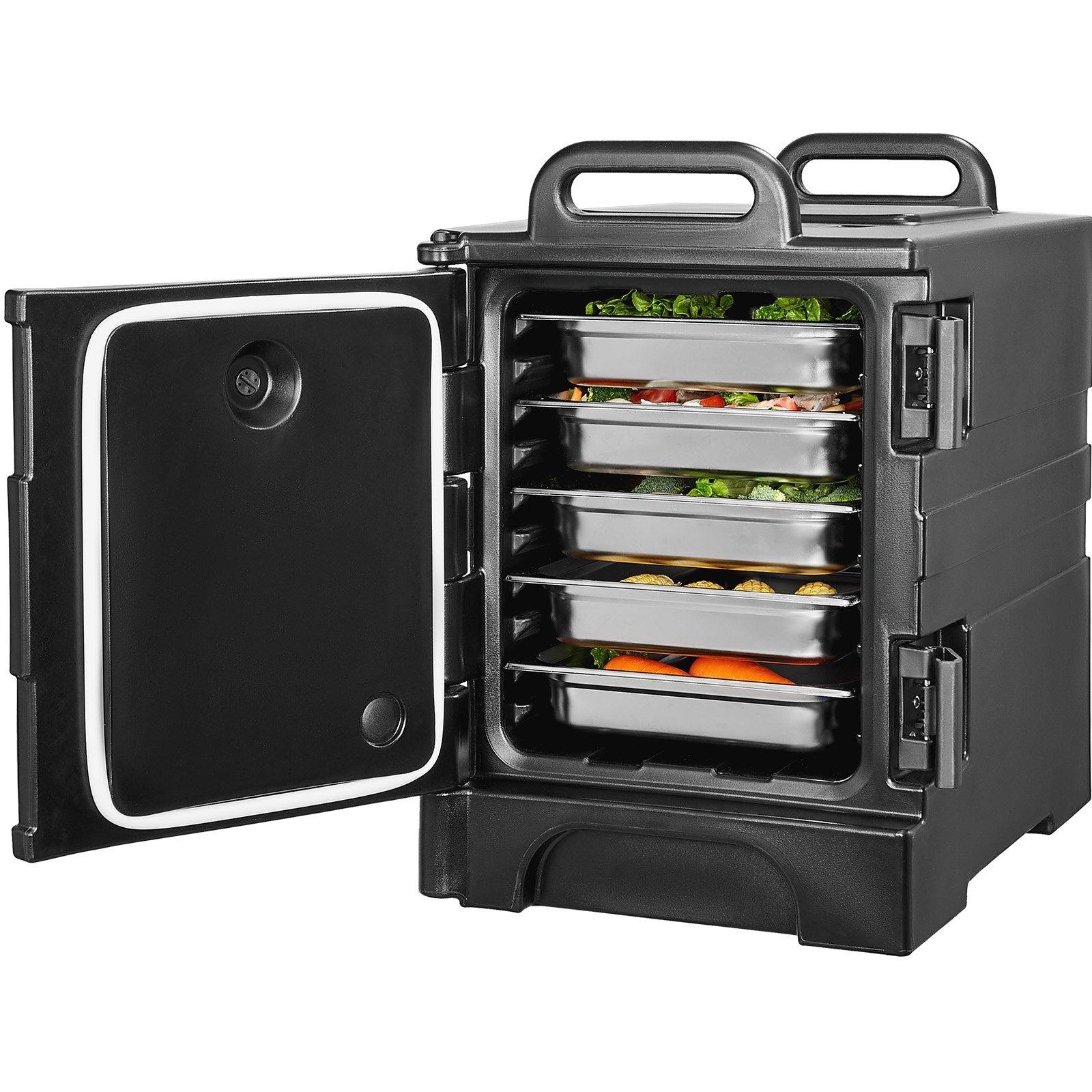 Food Warmers & Chafing Dishes: VEVOR Insulated Food Pan Carrier Stackable Catering Dishbox 81QT Chafing Dish