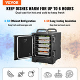 Food Warmers & Chafing Dishes: VEVOR Insulated Food Pan Carrier Stackable Catering Dishbox 81QT Chafing Dish