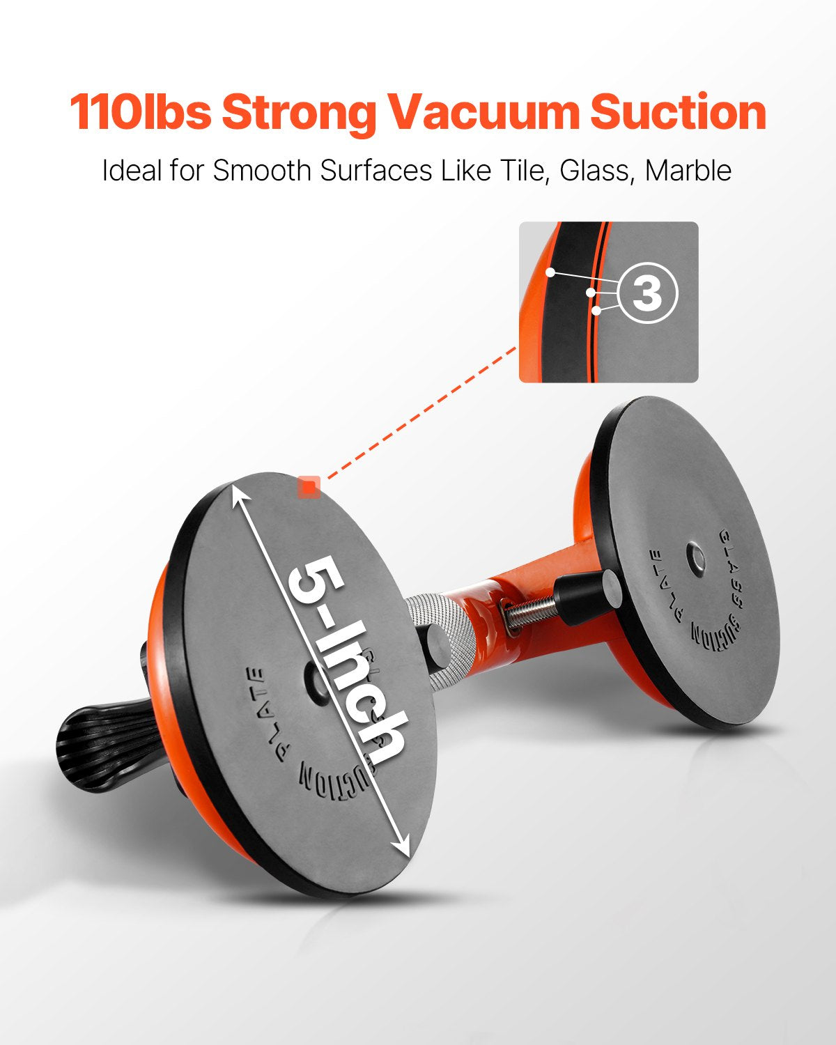 Kitchen & Bathroom DIY: VEVOR Seamless Seam Setter 5" Suction Cup for Countertop Seam Joining & Leveling