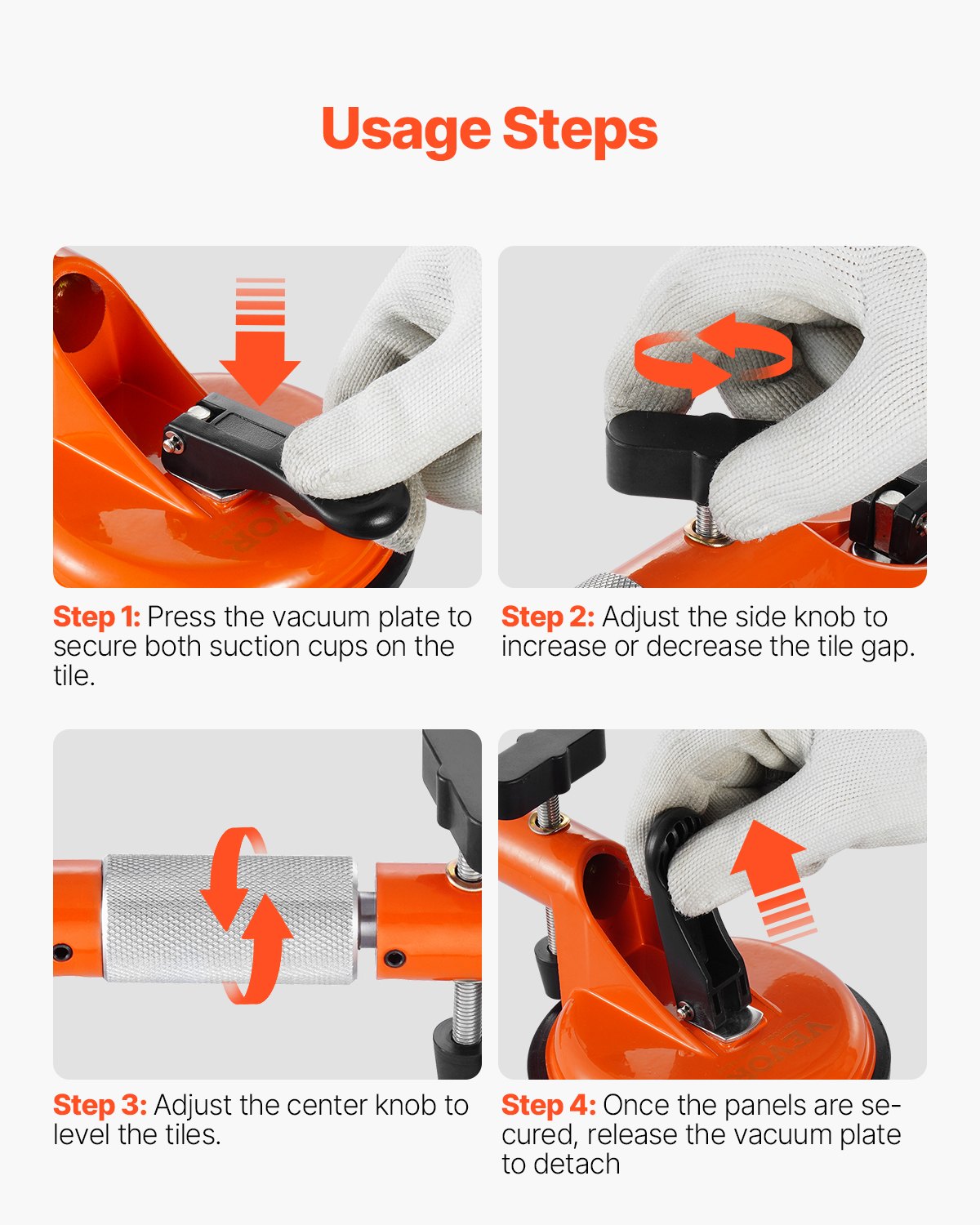 Kitchen & Bathroom DIY: VEVOR Seamless Seam Setter 5" Suction Cup for Countertop Seam Joining & Leveling