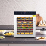 Food Dehydrators: VEVOR 10 Trays Food Dehydrator Machine Stainless Steel 800W Jerky Fruit Drying