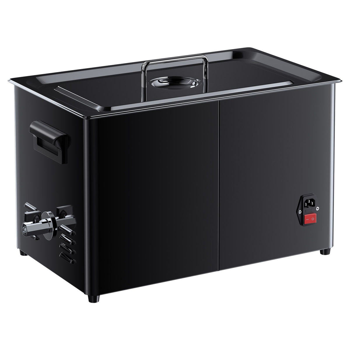 30L Ultrasonic Cleaner, Professional Ultrasonic Cleaner Machine with Knob Control, Stainless Steel Cleaning Machine with Basket and Cleaning Ball, for Watches, Razors, Jewelry, Coins and More