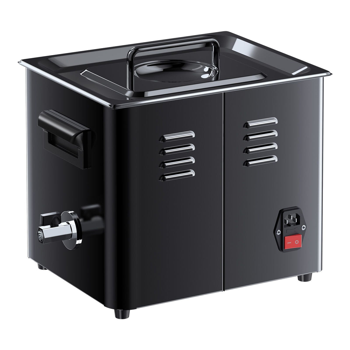 10L Ultrasonic Cleaner, Professional Ultrasonic Cleaner Machine with Knob Control, Stainless Steel Cleaning Machine with Basket and Cleaning Ball, for Watches, Razors, Jewelry, Coins and More