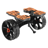 Canoes & Kayaks: VEVOR Kayak Cart, 136.1 kg Load Capacity, Foldable Kayak Trolley with 25.4 cm Solid Rubber Tires & 1 Ratchet Strap, Paddle Board Trolley for Carrying Kayaks, Canoes, Paddleboards, Float Mats,Jon Boats