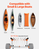 Canoes & Kayaks: VEVOR Kayak Cart, 158.8 kg Load Capacity, Kayak Trolley with 30.5 cm Inflatable PU Tires & 2 Straps, Assembles & Disassembles Within Seconds, Paddle Board Trolley for Carrying Kayaks and Canoes