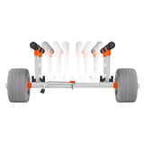 Canoes & Kayaks: VEVOR Kayak Cart, 158.8 kg Load Capacity, Kayak Trolley with 30.5 cm Inflatable PU Tires & 2 Straps, Assembles & Disassembles Within Seconds, Paddle Board Trolley for Carrying Kayaks and Canoes