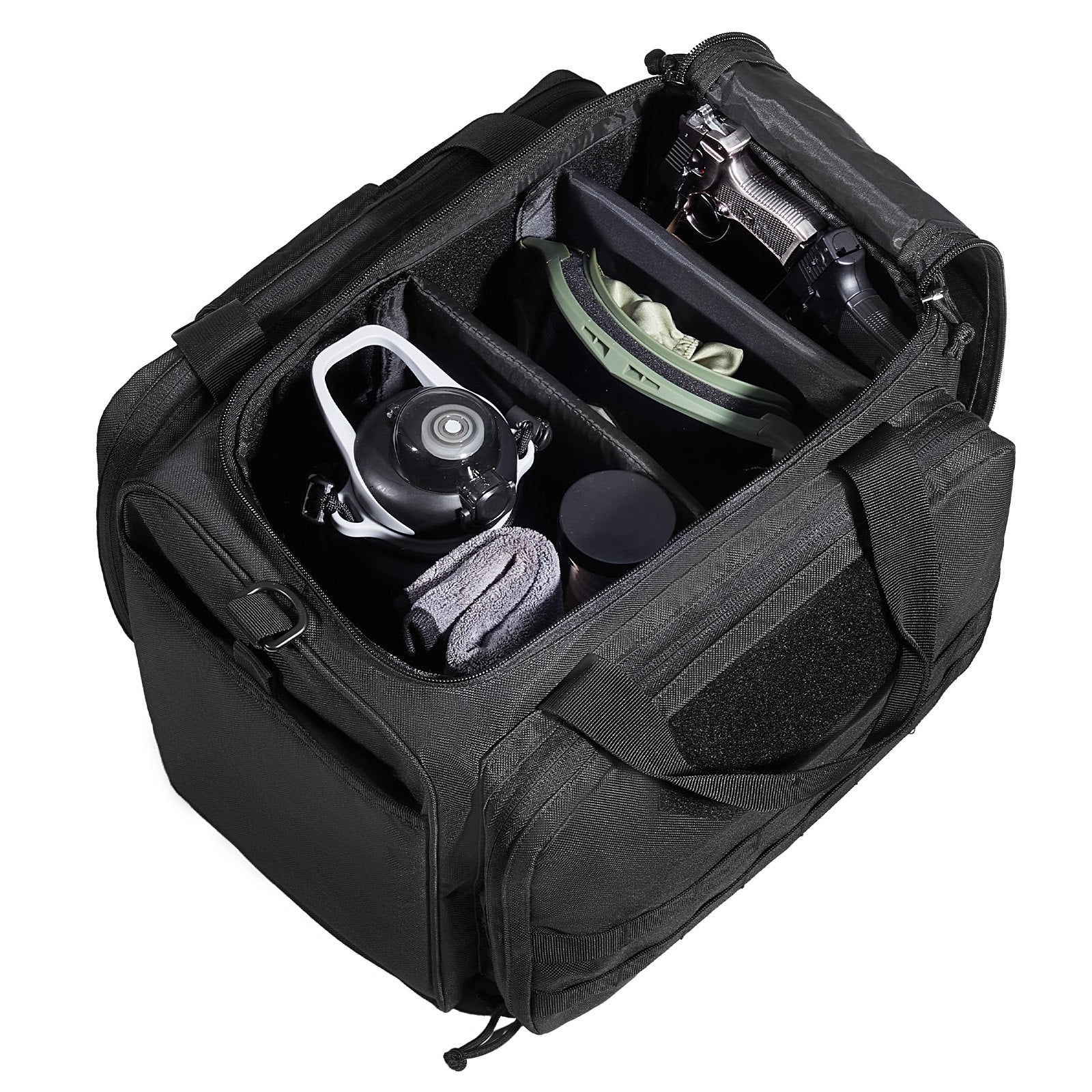 Basketball & Basketball Accessories: VEVOR Range Bag for 3 Pistols Tactical Gun Range Bag Single Shoulder Strip Black