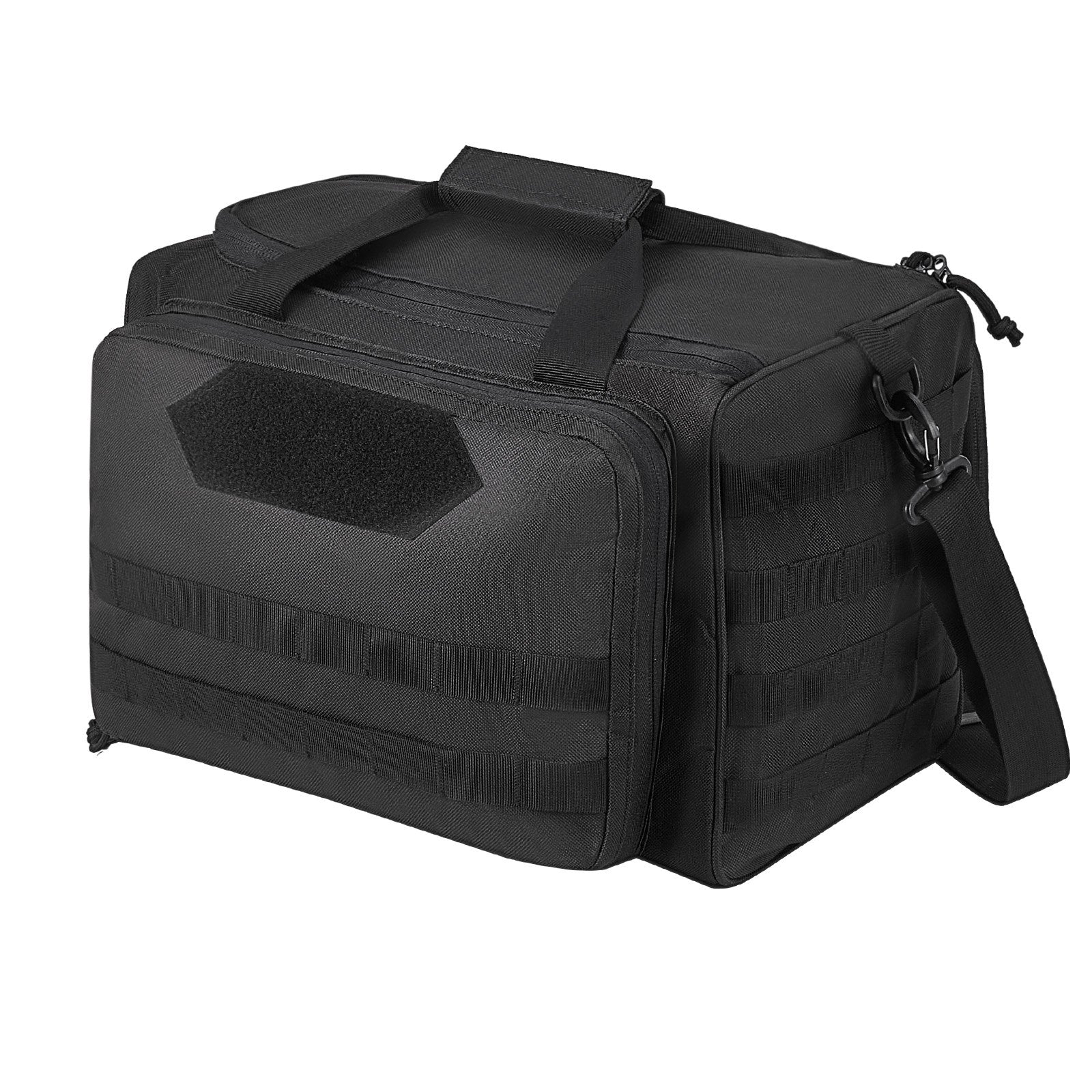 Basketball & Basketball Accessories: VEVOR Range Bag for 3 Pistols Tactical Gun Range Bag Single Shoulder Strip Black