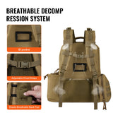 Camp Safety Equipment: VEVOR Tactical Range Backpack for 6 Pistols, Gun Backpack with 6 Independent Pistol Bags & 10 Magazines, Pistol Backpack for Outdoor Hunting Shooting, Range Bag for Handguns Lockable Zipper,  Brown