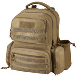 Camp Safety Equipment: VEVOR Tactical Range Backpack for 6 Pistols, Gun Backpack with 6 Independent Pistol Bags & 10 Magazines, Pistol Backpack for Outdoor Hunting Shooting, Range Bag for Handguns Lockable Zipper,  Brown