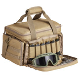 Basketball & Basketball Accessories: VEVOR Range Bag for 4 Pistols, Tactical Gun Range Bag with 3 Detachable Baffles & 6 Magazines, Firearm Shooting Handgun Bag for Outdoor Hunting Shooting Pistol Bag with Single Shoulder Strip, Brown