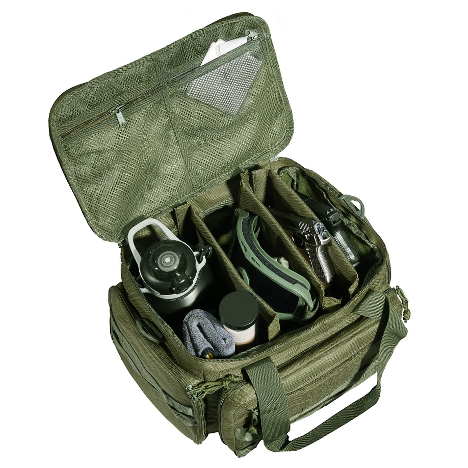 Camp Safety Equipment: VEVOR Soft Pistol Case for 4 Pistols Handgun Bag Outdoor Hunting Shooting Green