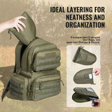 Basketball & Basketball Accessories: VEVOR Tactical Range Backpack for 6 Pistols Gun Backpack Green