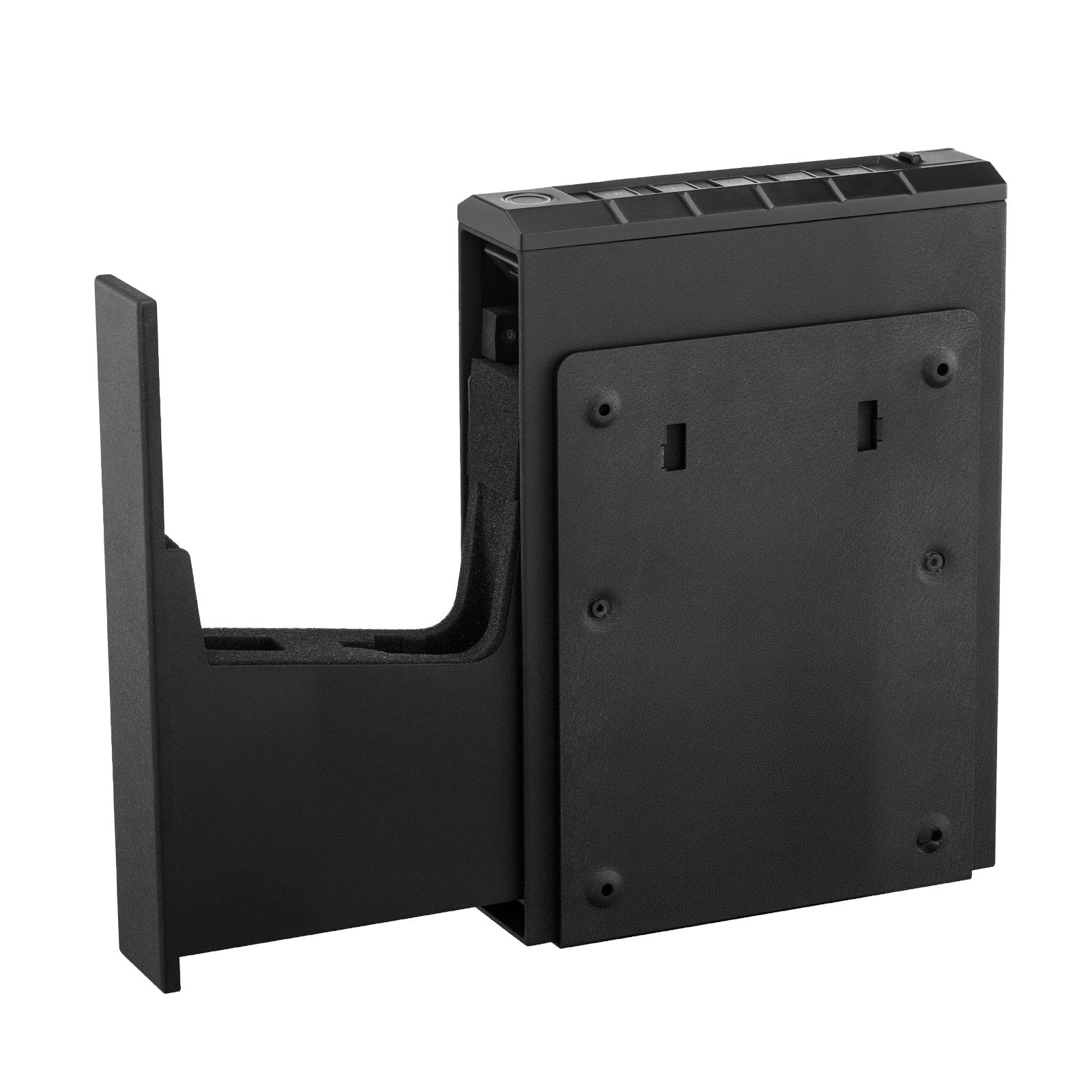 Sofas & Sofa Beds: VEVOR Gun Safe, Slider Handgun Gun Safe with Fingerprint/Password/Key, 3-Way Quick Access Firearm Case Box with Lighting for 1 Pistol & Magazine, Mounted Pistol Gun Box for Nightstand Bedside Desk Car