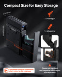 Sofas & Sofa Beds: VEVOR Gun Safe, Slider Handgun Gun Safe with Fingerprint/Password/Key, 3-Way Quick Access Firearm Case Box with Lighting for 1 Pistol & Magazine, Mounted Pistol Gun Box for Nightstand Bedside Desk Car